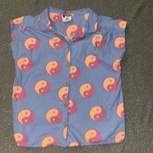 Cotton on Kids Ying/Yang Button Down 🌵11-12